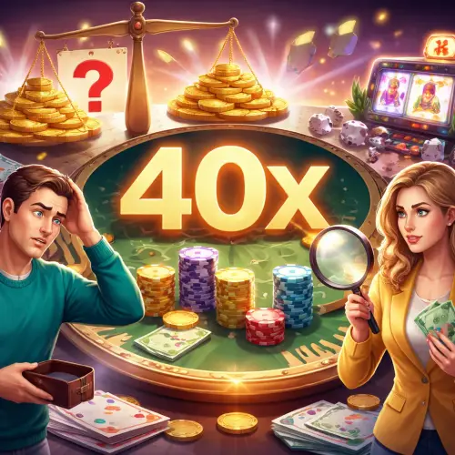 40x wagering requirement