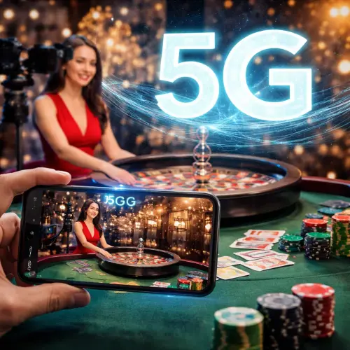 5G connectivity boosting live casino quality, 5G casino streaming, 5G low latency live casino, 5G connectivity online gambling