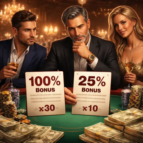high rollers prefer lower bonus percentages