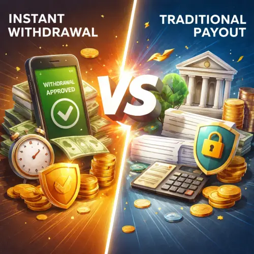 Instant Withdrawal Casinos vs Traditional Payout Casinos