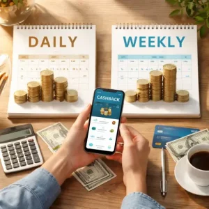 Weekly Cashback vs. Daily Cashback Programs, weekly cashback, daily cashback, cashback comparison