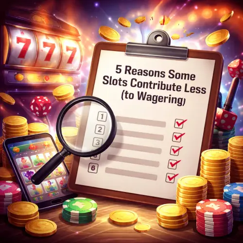 Why Some Slots Contribute Less to Wagering